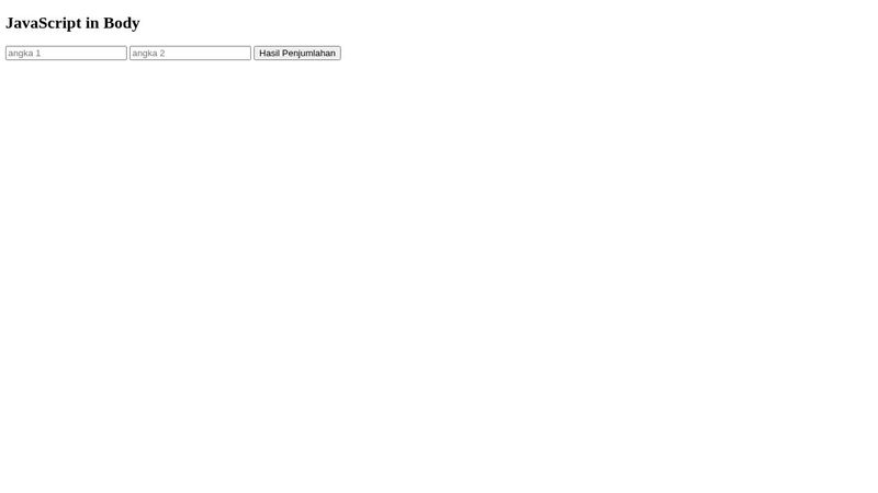 Demo Javascript Basic