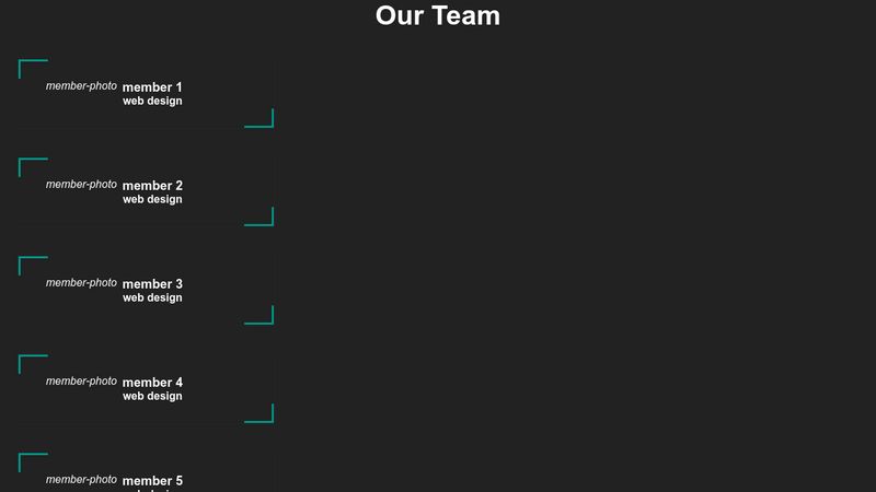 Responsive Our Team Section Html Css