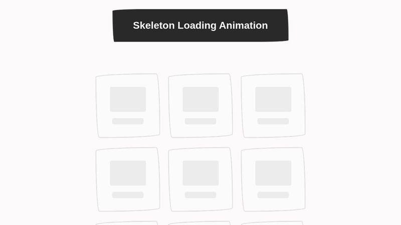 CodePen - Skeleton Loading Animation