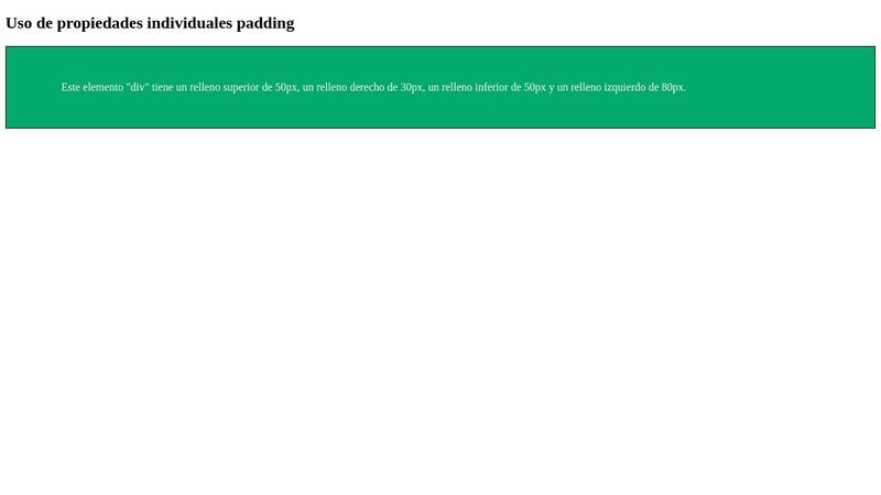 CSS Padding Example 01