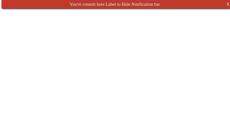 Pure CSS Notification Bars top
