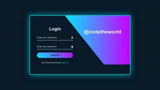 Light Shadow Login Form