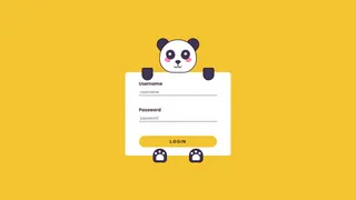 Panda Login Form