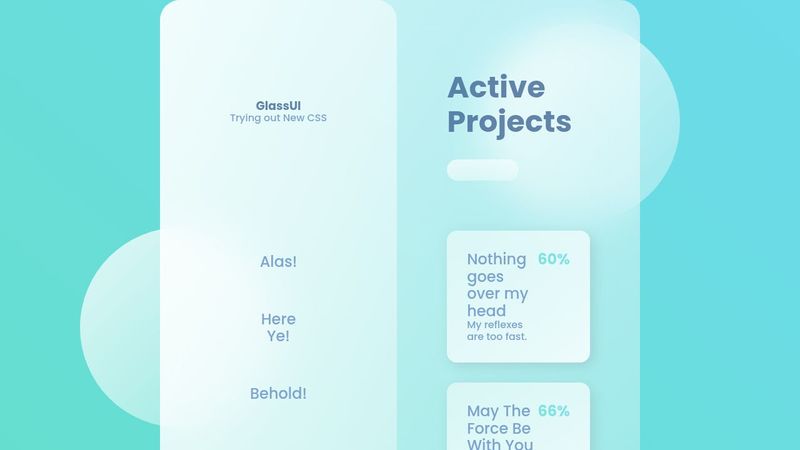 Glass Effect CSS