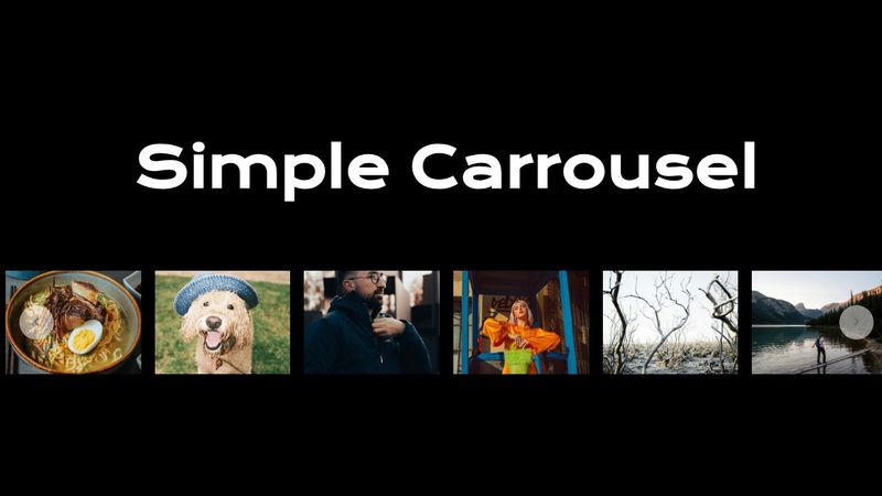 Simple js carrousel responsive