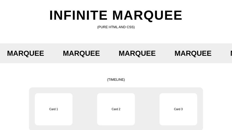 Infinite Marquee - HTML & CSS
