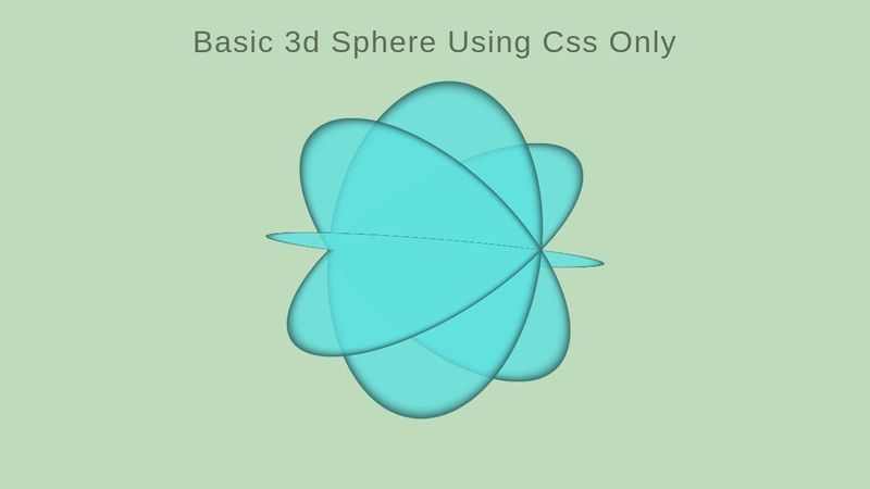 Pure CSS 3D Sphere
