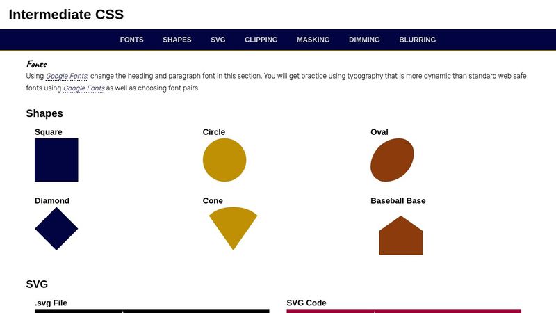 ACTIVITY // INTERMEDIATE CSS