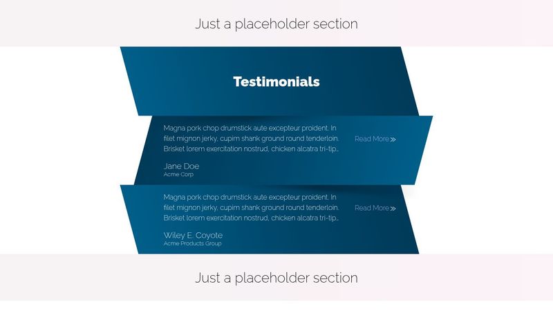 Notes or Testimonials PUG and CSS
