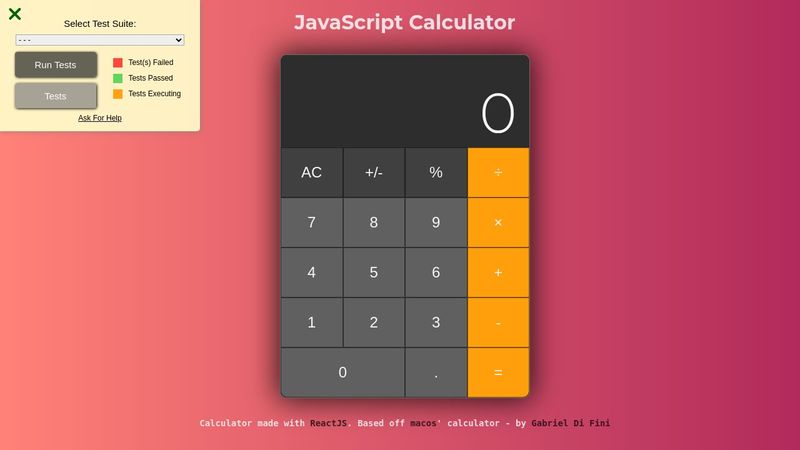 JavaScript Calculator