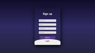 Sign up / Login Form