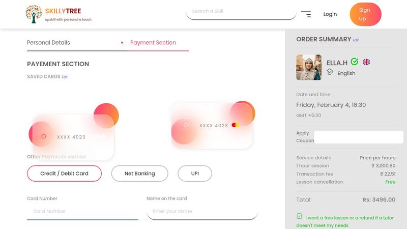 Payment Page Design