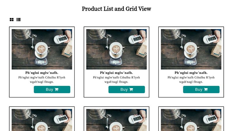 Product List and Grid View "Responsive"