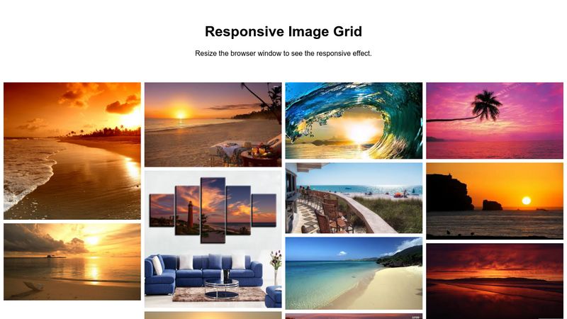 Responsive Image Grid