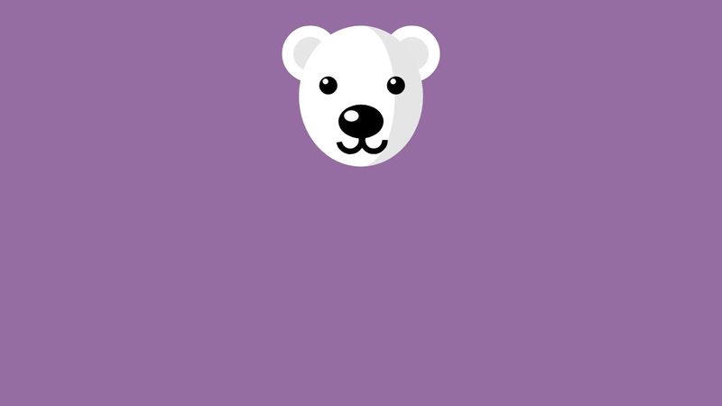 cute polar bear made with css