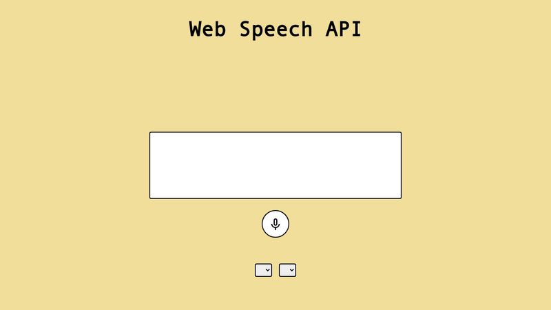 Web Speech API — Voice To Text Demo