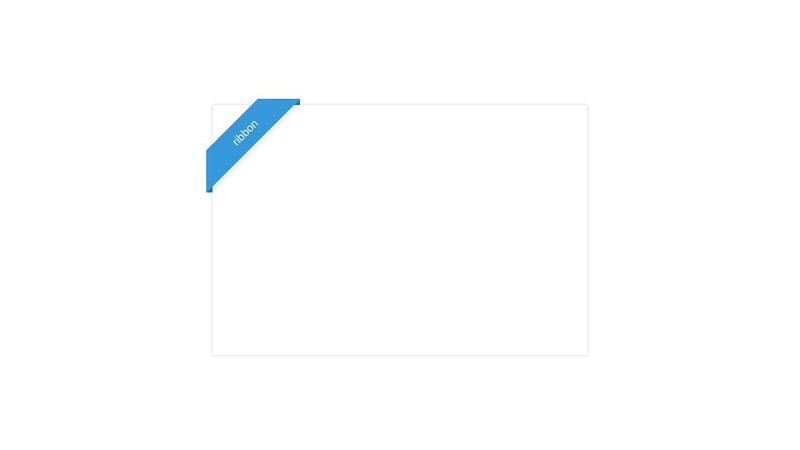 demo:Pure CSS corner ribbon