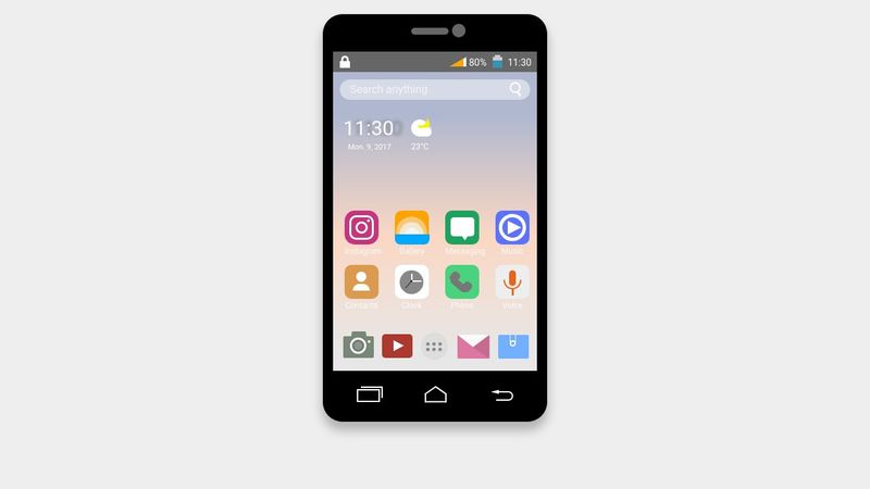 Pure CSS android smartphone