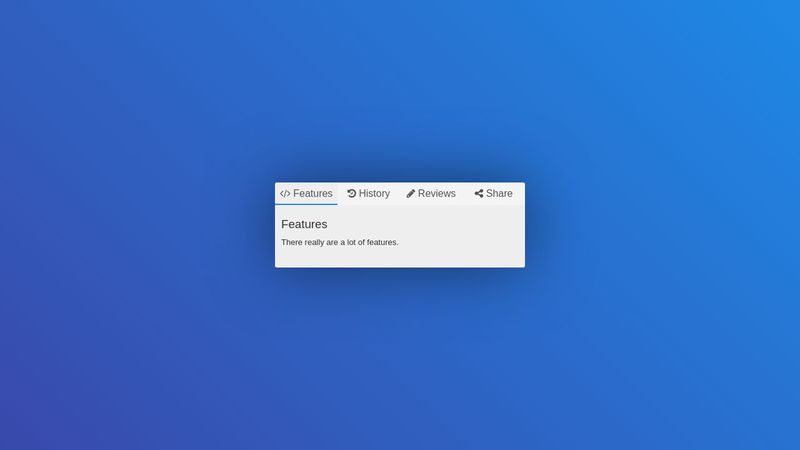 Simple pure css tabs