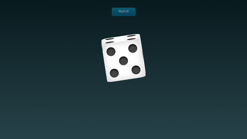 Animated 3D Dice Roller In jQuery And CSS3 - Dice.js