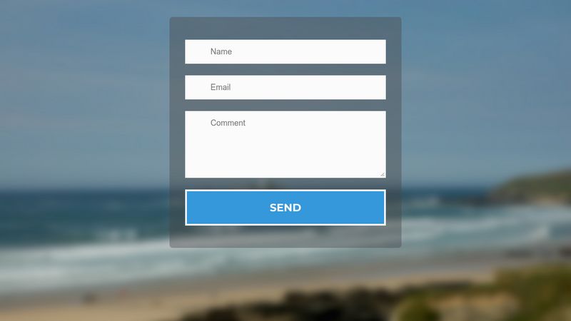 Flat Responsive Form Using CSS3 & HTML5