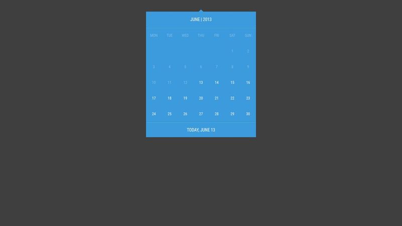 CSS Calendar