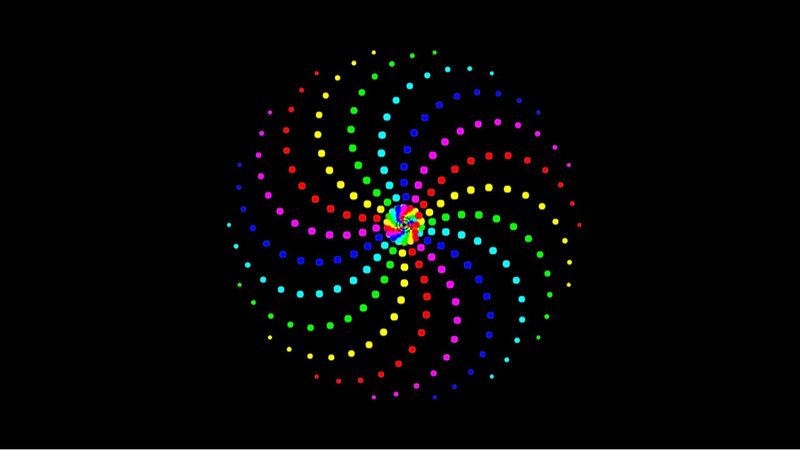 psychedelic rainbow spiral (pure CSS, 1 element)