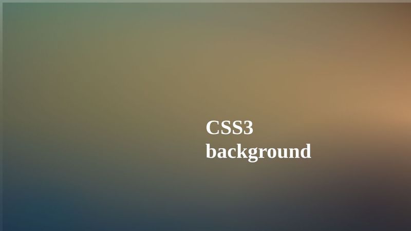css3 background