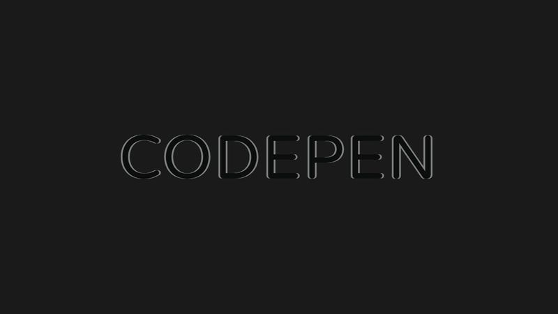 CodePen Text Effect
