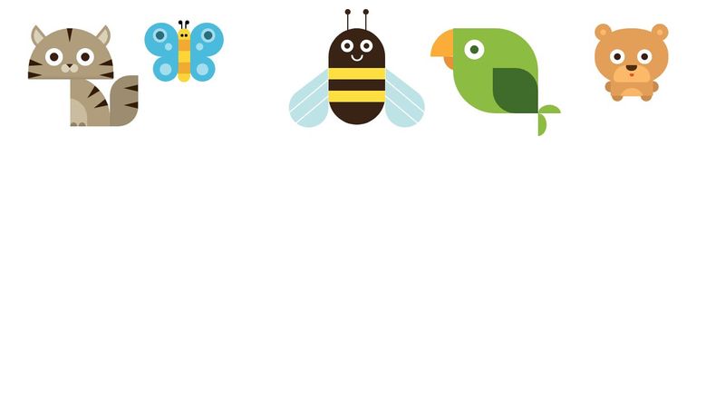 Cute CSS3-only animals