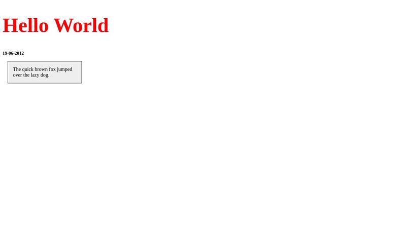 Hello World