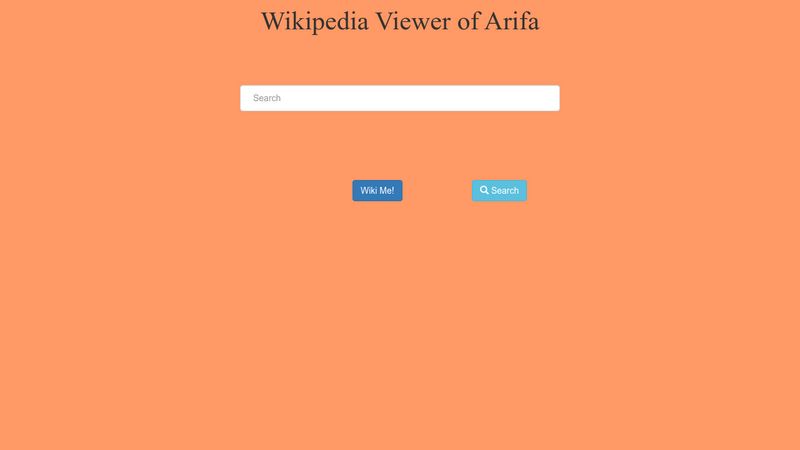 My Wikipedia Viewer App