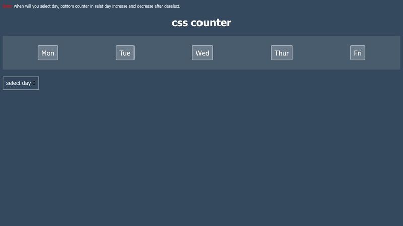 CSS Counter