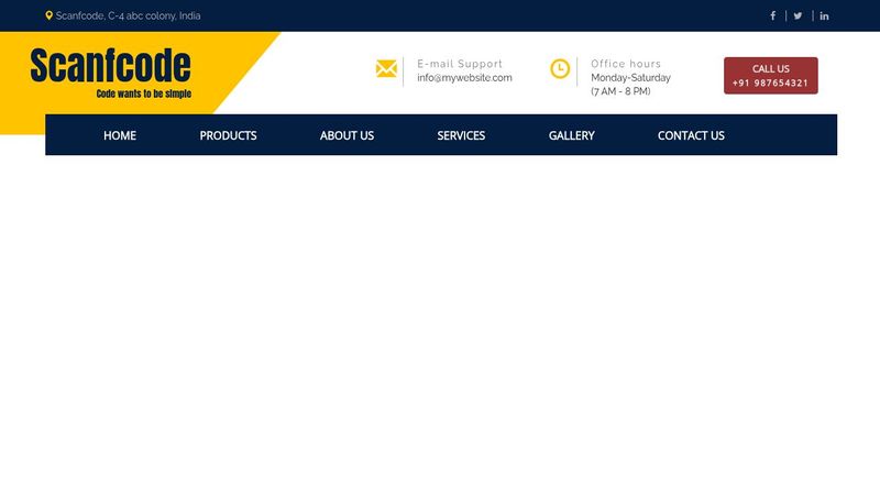 Modern header in CSS