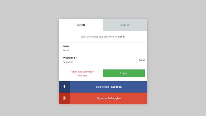 Login/Sign-In
