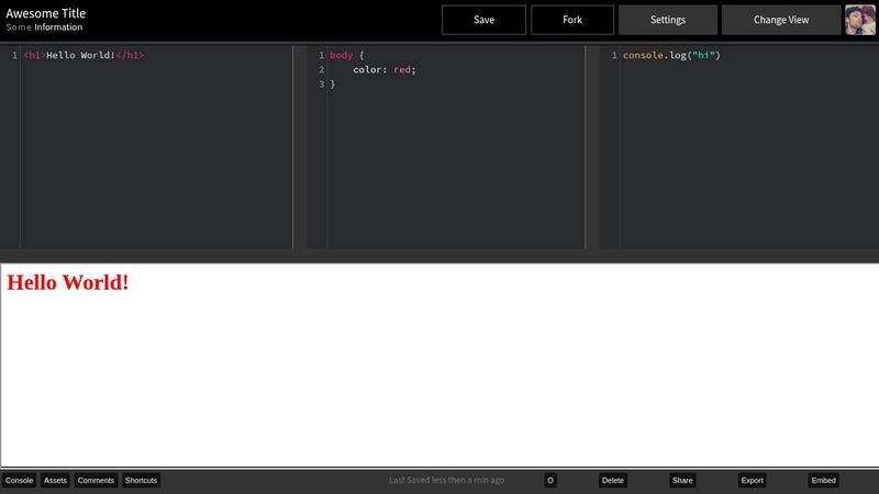 Codepen Clone-ish