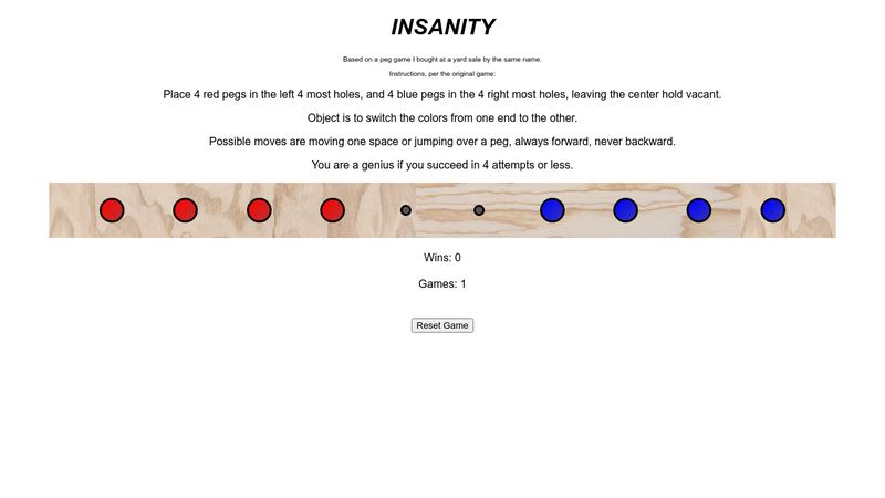 How To Play Insanity Peg Game