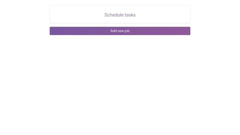Scheduler: Add CSS