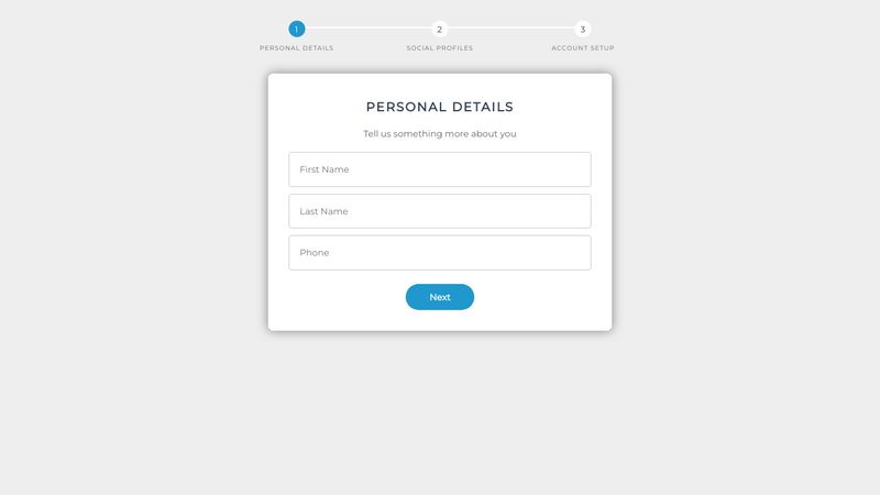 Bootstrap Multi-Step Form