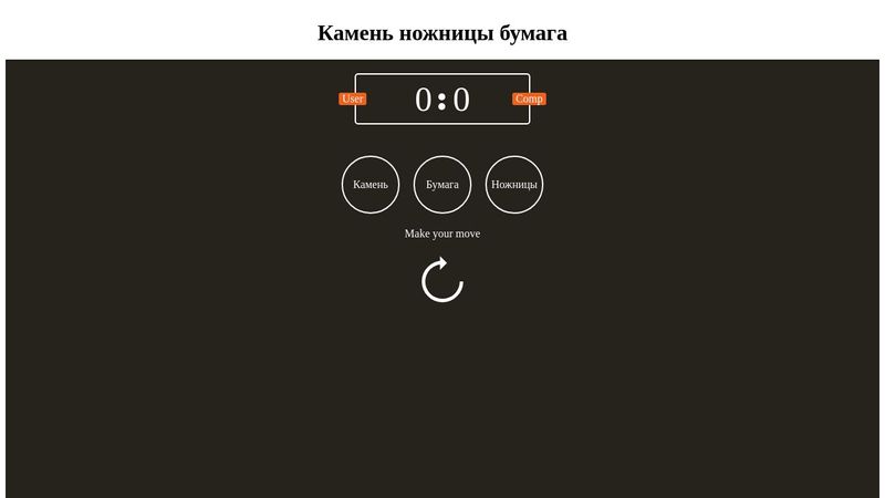 Камень ножницы бумага