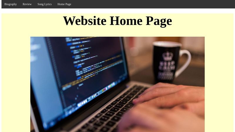 Index HTML CSS Home Page