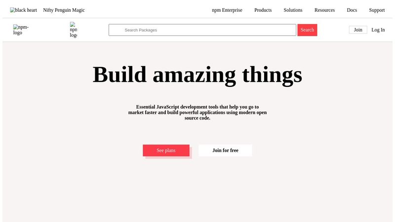 HTML-CSS NPM Clone