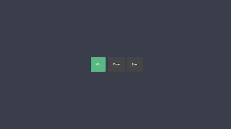 Radio button without the dot