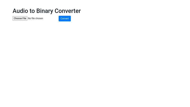 audio-to-binary-converter