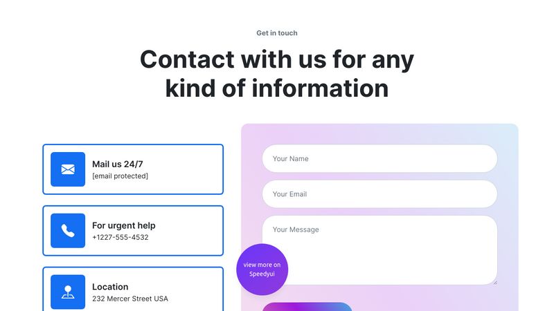 Bootstrap 5 Contact Form 1