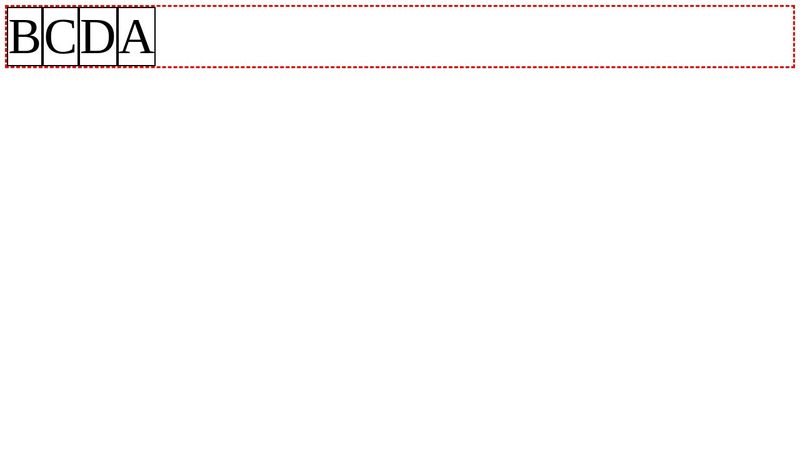 HTML/CSS- order