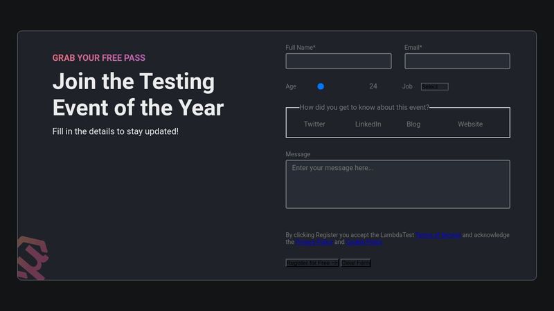 CSS Form Design Tutorial - Input and Textarea Fields