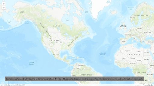 ImageLayer and UniqueValueRenderer Regression at 4.18?