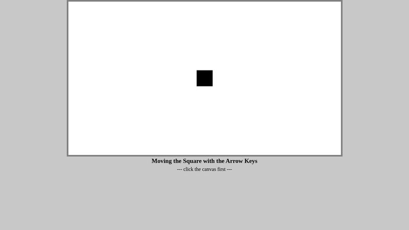 JavaScript - Moving an Object with the Arrow Keys
