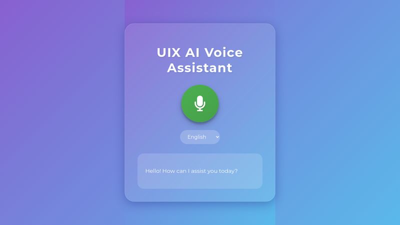 UIX AI Voice Assistant - Ultra Elegant Edition